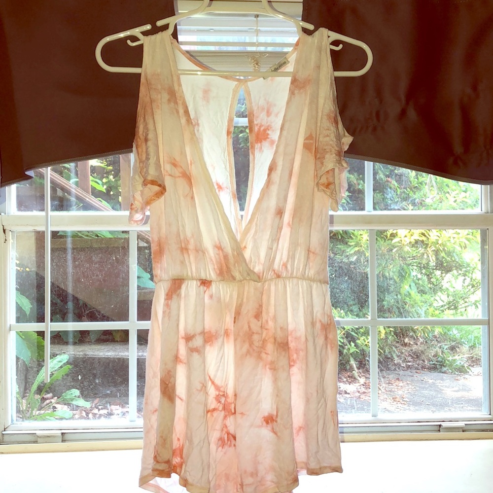 The dye pink romper